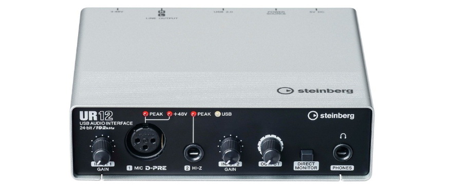 兼容iPad/Mac/PC，实现高品质录音的Steinberg USB音频接口UR12发布