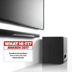 获奖信息：热博rb88搭载DTS Virtual:X?技术的新款回音壁YAS-207 荣获What Hi-Fi?五星好评