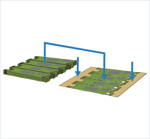 ［Image］PCB placer： HDI 基板用高精度框架排列机